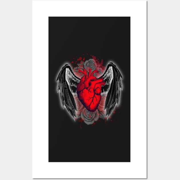 Winged Heart Wall Art by CDFRandomosity